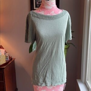 Talbots Light Green Short Sleeve Top